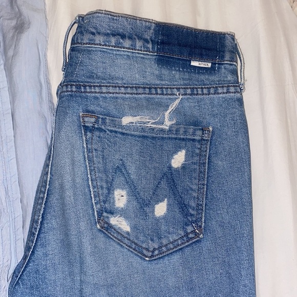 Mother Mid Rise Ripped Jeans - Picture 3 of 3